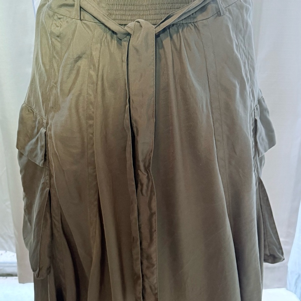 Dkny pure Asymmetrical Green Bubble Midi Skirt - Picture 6 of 16